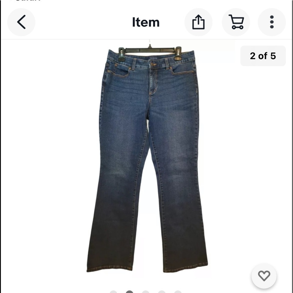 Talbots simply flattering five pocket Jeans curvy fit size 26w